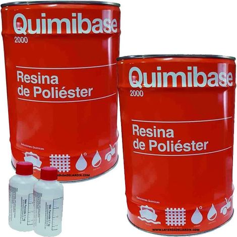 Resina poliestere da 10 kg per riparazioni + catalizzatore di perossido - Utile per riparazioni di auto, piscine, serbatoi, imba