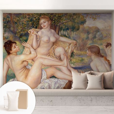 Tapete Vliestapete mit Kleber- abwaschbar - Raumgestaltung Schlafzimmer Wohnzimmer Tapete Rastende Frauen 208x146 cm (1/5)