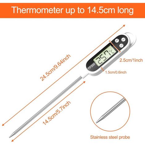 2 thermomètres de cuisine numériques universels, sondes alimentaires Accur-Online Store (1/5)
