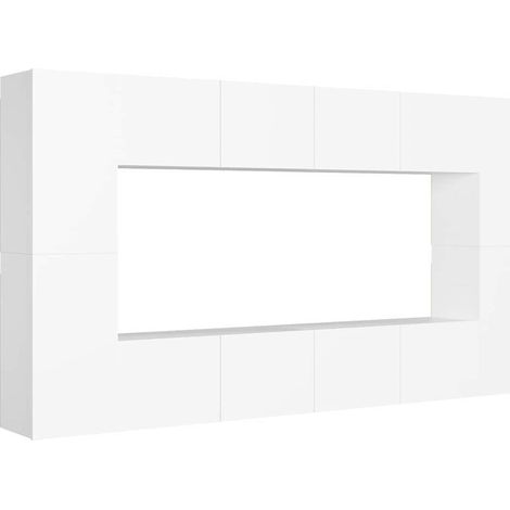 Maison Exclusive - Set de muebles de salón TV 8 piezas madera de (1/5)
