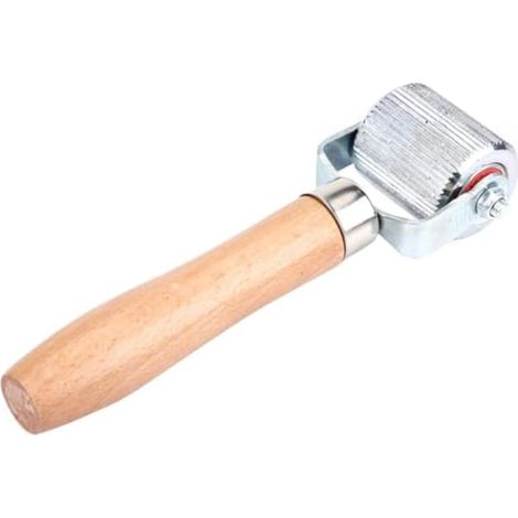 Outil de réparation de pneu, roue de voiture, manche en bois, rustine pour pneu, rouleau à roulement à billes (L) (1/4)