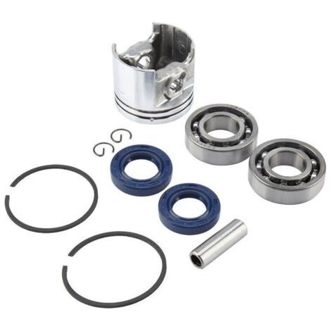 Kit de joint d'huile de roulement 37 mm – Compatible STIHL 017 MS170 – 1 piston, 2 segments, 2 roulements à manivelle, 2 joints (1/4)