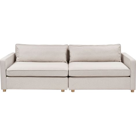 Sofa 3-Sitzer VINSTRA Stoff Beige (1/5)