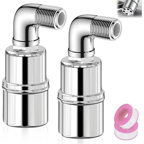 Lot de 2 Vanne à Flotteur 3/4 ": Valve de contrôle automatique du niveau d'eau en acier inoxydable 304 Valve flottante réglable pour réservoirs d'eau, étangs à poissons, piscines, mangeoires à bétail (1/5)