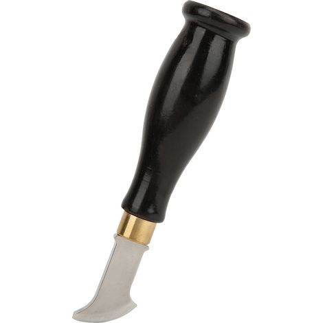 Éventail Grattoir à Bords en Bois de Santal pour Marquer le Cuir, Outil Artisanal DIY, Lame 1mm, Poignée Ergonomique (1/5)