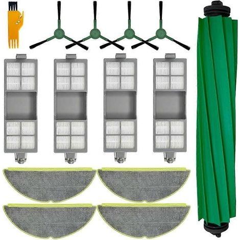 Pièces de rechange pour aspirateur compacteur iRobot Roomba 205 : accessoires, brosse principale, filtre HEPA et chiffon de nettoyage. (1/5)
