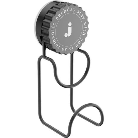 Support d'évier rotatif à ventouse - Fixation murale sans perçage avec crochet de rangement - Couleur gris anthracite (1/3)