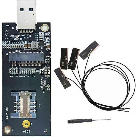 M2 USB-Adapter DW5821E M2-NGFF DW5811e DW5816E EM7455 L860-GL USB30 Erweiterungskarte für 3G/4G/5G LTE-Modul (1/4)