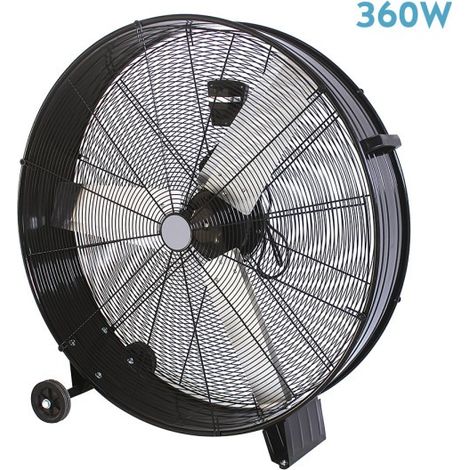 Ventilador Industrial 360W Negro 87cm 3 Velocidades Con Ruedas 92,5x87x20,5cm MAXIMUM (1/4)