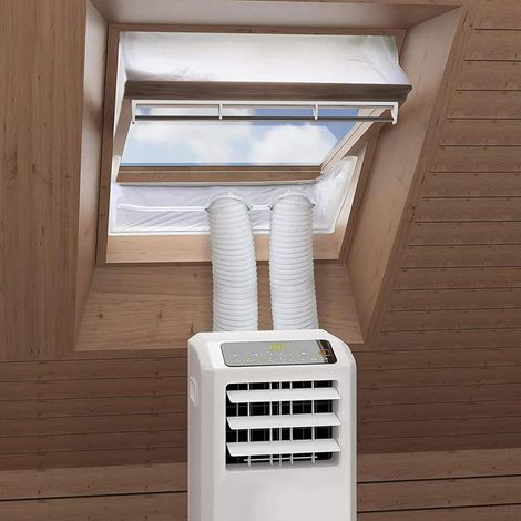 2-teiliges Fenster-Set für Klimaanlagen, Fensterdichtung für mobile Klimaanlagen, Fensterdichtungsstoff für Dachfenster (1/5)