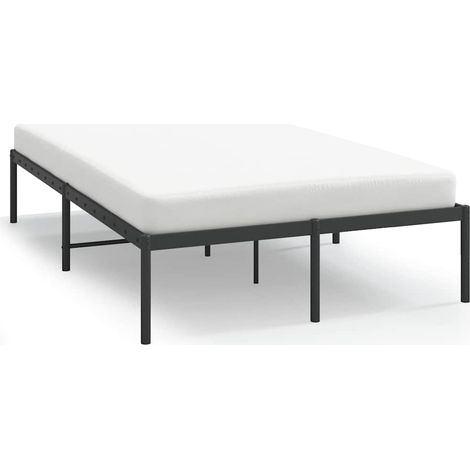 Maison Exclusive - Estructura de cama sin colchón metal negro 135 (1/5)