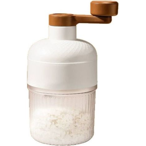 Machine à Glace Pilée Manuelle, Petit Modèle Domestique pour Granités et Sorbets, Broyeur de Glace Compact Idéal pour la Maison et les Ventes Ambulantes-x