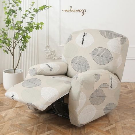 Housse de Chaise Longue Housses de Fauteuil inclinables Housse de Chaise Relax inclinables 4 pièces, A (1/4)
