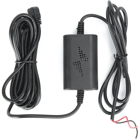 GARRYFIZH Kit de fils durs pour voiture 12V/24V à 5V, 2,5 a, câble convertisseur de moniteur de stationnement, Mini USB, coude droit (1/5)