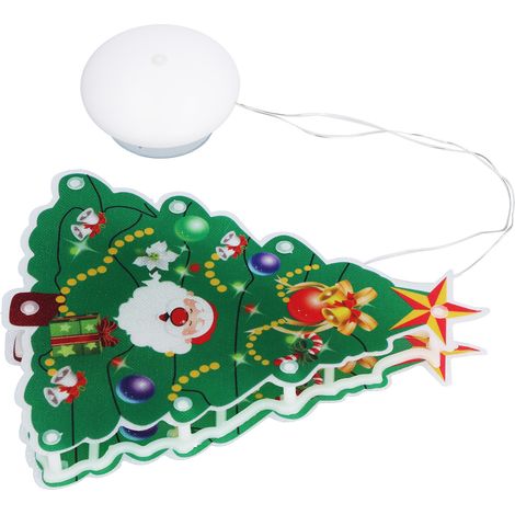 LED-Dekorationslicht mit Saugnapf zum Aufhängen, kleine Lichterkette für Fenster, Weihnachtsfest (1/5)