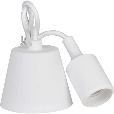 Silikonpendel, E27, 60W, weiß (984cm)  EDM 32420 (1/3)