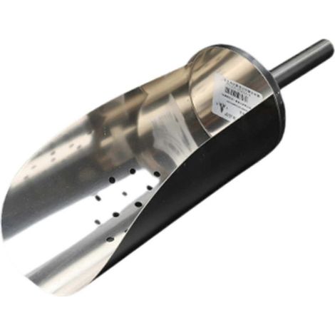 Futterlöffel für Haustiere, Kaffeelöffel, Teelöffel, Zuckerlöffel, Snacklöffel, Mehrzweck-Popcornlöffel, Eiswürfellöffel aus Edelstahl für Küche und Haushalt-Medium With Hole (1/5)