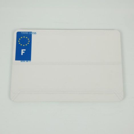 Kennzeichen-Grundplatte weiß F ohne Département 210x145 SPM (1/2)
