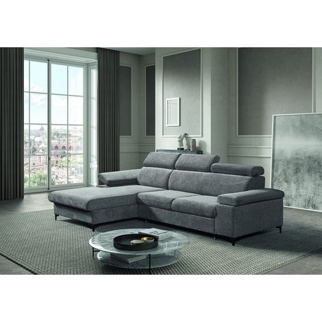 Canapé d'angle convertible en tissu Marco (1/5)