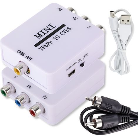 Convertitore da YPBPPR a CVBS + adattatore per cavo, adattatore per immagini e audio. (1/5)
