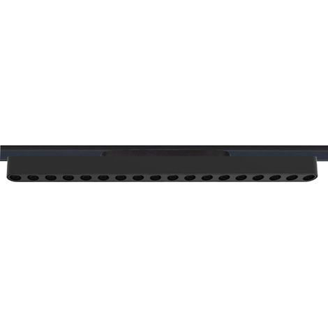 Foco carril SNOW SLIM 378mm 48V, 18W, 24º, UGR16, negro, Blanco cálido