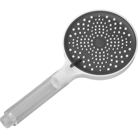 Handbrausekopf aus ABS-Kunststoff, Hochdruck, 3 Funktionen, Ersatz-Duschkopf für Badezimmer, Weiß (1/5)