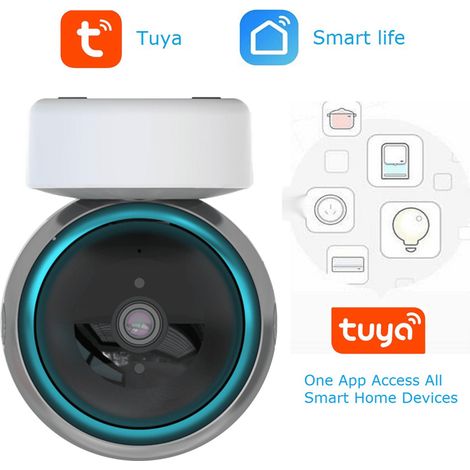 Câmera de Segurança WiFi 1080P Full HD 360° Panorâmica - Visão Noturna Infrarroja, Detecção de Movimento Inteligente (1/5)