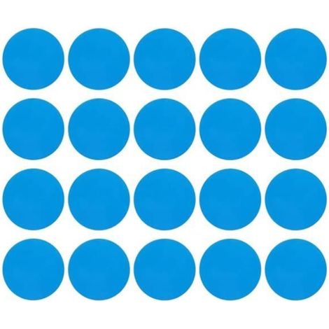 Reparatur-Patches - Packung mit 20 Stück - Wasserdicht - PVC-Klebefolie - 7,5 x 7,5 cm
