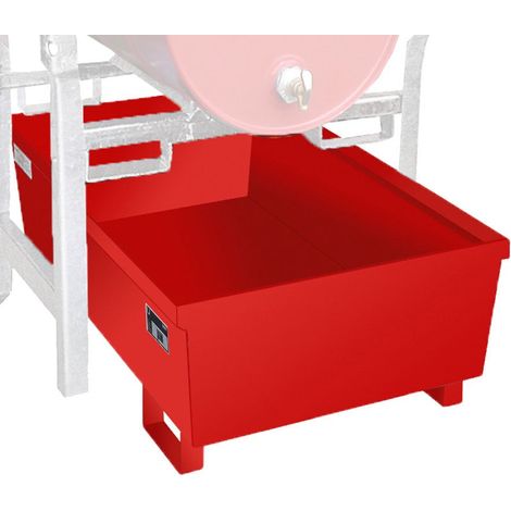 Bauer Auffangwanne FRA-1, 980x580x850mm, 246l, Feuerrot