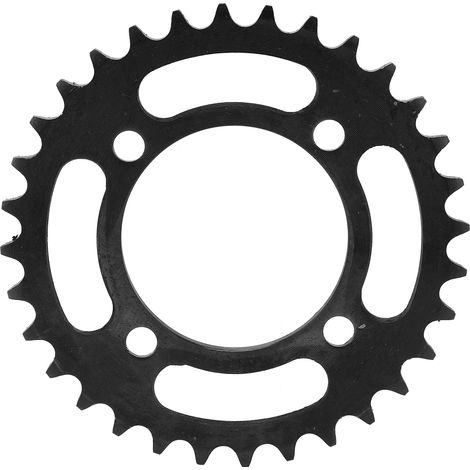 Pignon 32 dents en acier pour chaîne 420, diamètre 64mm, compatible quad, motocross et tricycle électrique. (1/5)