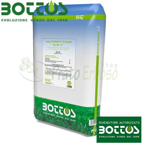 Nutrattiva 5-0-7 - Fertilizzante per prato da 20 Kg
