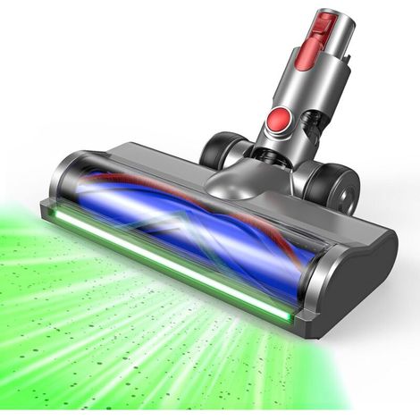 Tête de balai motorisée de rechange pour aspirateur Dyson V7/V8/V10/V11/V15 – éclairage LED vert détectant les poussières fines (1/5)