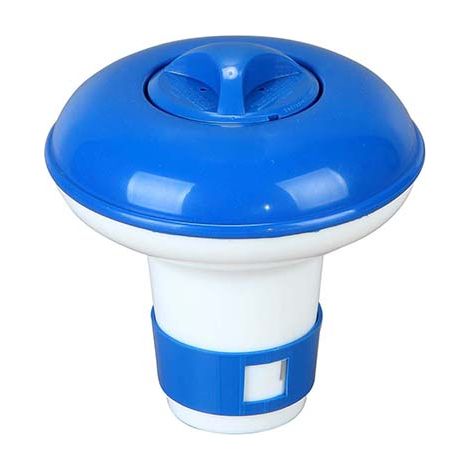 Spido – Diffuseur flottant pour galets de chlore 200g – Ø 13 cm – Plastique résistant aux UV – Compatible piscines hors-sol et enterrées