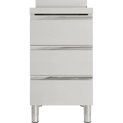 Maison Exclusive - Mobiletto da cucina commerciale con 3 cassetti 50x60x96 cm (1/5)