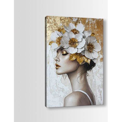 Decorazione artistica da parete con stampa su tela Painting Multicolore (1/3)