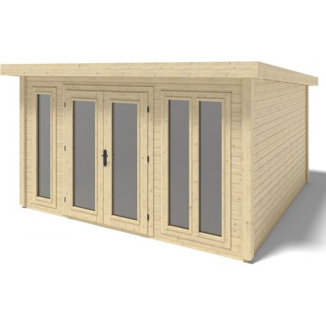Casetta da giardino in legno Kira 4,04x4,09 m - 12 m2 - 34 mm - 000009 (1/5)