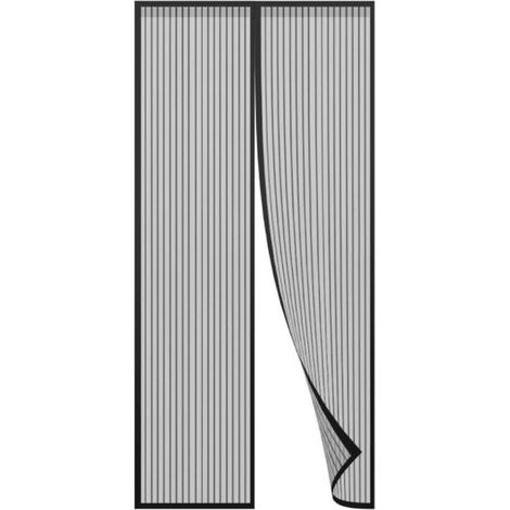 Magnetic Insect Repellent Mosquito Net for Door Mosquito Net Mesh Curtain for Door up to 90 x 210cm (Black)