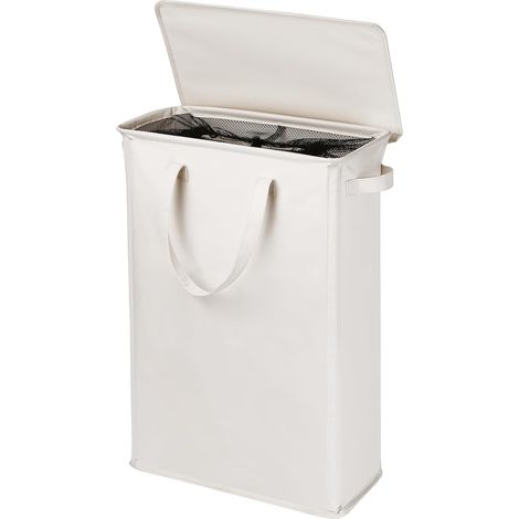 Panier À Linge Pliable Avec Couvercle Et Poignées - 48 L - Pour Chambre À Coucher Salle De Bain Ou Dortoir - 1 Pièce (1/5)