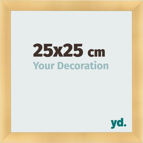 yd. - Cadre photo 25x25 - Or Mat - MDF - Pisa (1/5)