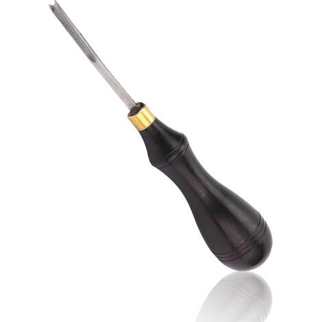 1 pcs Outil de Rognage de Presse Professionnel Creaser Edge Edge en Cuir, Bord en Cuir Chanfrein pour Bricolage Cuir Edge Groover Leather Tools Leather Tools, pour Bricolage Maroquinerie (1/5)