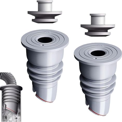 2 Pièces 45-50mm Joint de Tuyau de Machine à Lave Joint de Tuyau de Vidange Déodorant Bonde de Douche Joint d'étanchéité Pour L'évacuation Des Descentes de Cuisine (1/5)