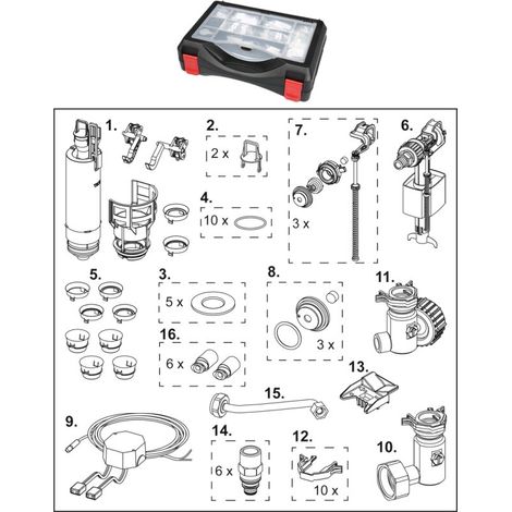 TECE 9820589 Kit de pièces détachées TECE pour (1/2)