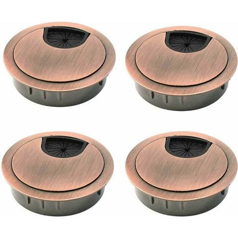 royaluxe -Table De Bureau Passe Fil Alliage 4Pcs Passe Câble Pour De Zinc Diamètre 50Mm (1/5)