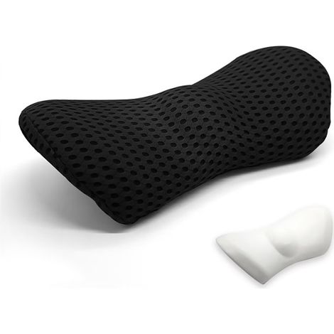 Coussin Lombaire Ergonomique en Mousse à Mémoire de Forme pour Voiture et Bureau,Soutien Dorsal Confortable Soulageant la Pression,pour Lit,Chaise,Siège Auto et Fauteuil (1/5)
