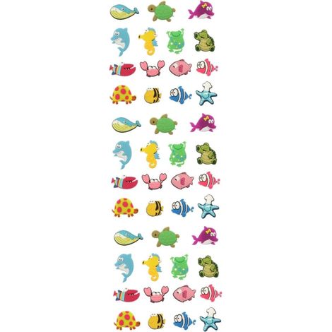 45 pièces Aimants Frigo Poissons Magnétiques Ensemble Décoratif Cartoon Protection Surface Lisse pour Maison Bureau et Tableau (1/5)