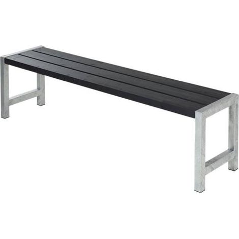 Plus Plankenbank 176 x 38 x 44 cm schwarz Gartenbänke (1/2)