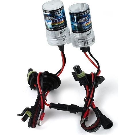TRADE SHOP - Coppia Lampade Xenon Xeno Hid Ricambio Kit H1 6000k Per Auto Camper - (1/5)