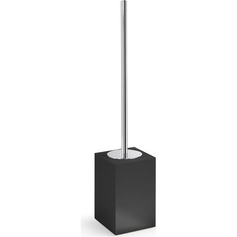 Scopino WC d'appoggio con ciuffo in setole in resina e sabbia SF33 Gedy serie SOFIA Nero Opaco