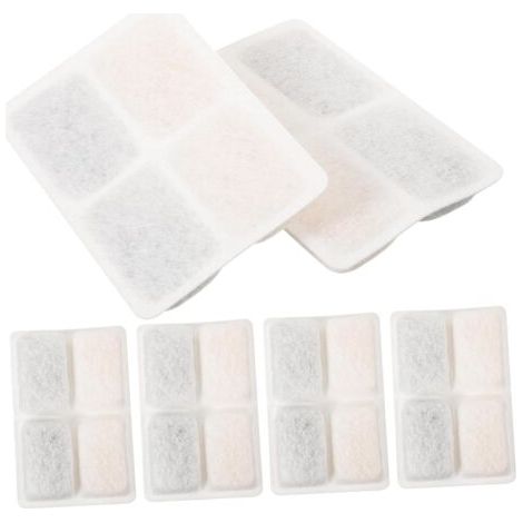 6 Stück Aktivkohlefilter für Katzenbrunnen Set zur Filterung von Verunreinigungen und Haaren Kompatibel mit Wasserspendern für Haustiere Einfache Installation und praktische Wartung (1/5)