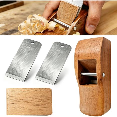 Mini Solid Wood Hand Planer with Steel Blade 65Mn for Woodworking (1/5)